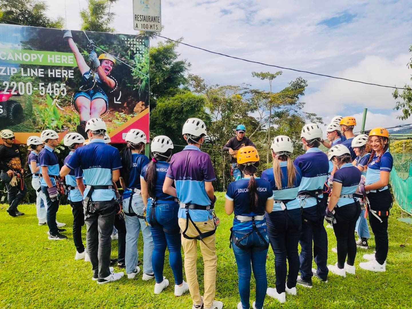 Valley panorama from zipline